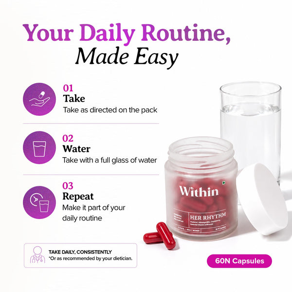 Her Rhythm (Hormonal Balance & PMS Support)